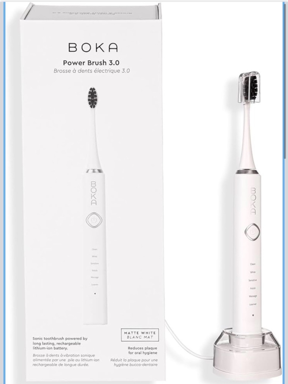 Matte White Power Brush 3.0 Electric Toothbrush NIB